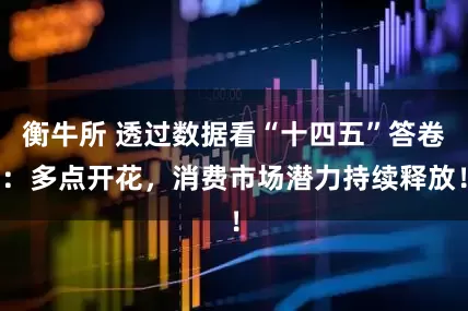 衡牛所 透过数据看“十四五”答卷：多点开花，消费市场潜力持续释放！